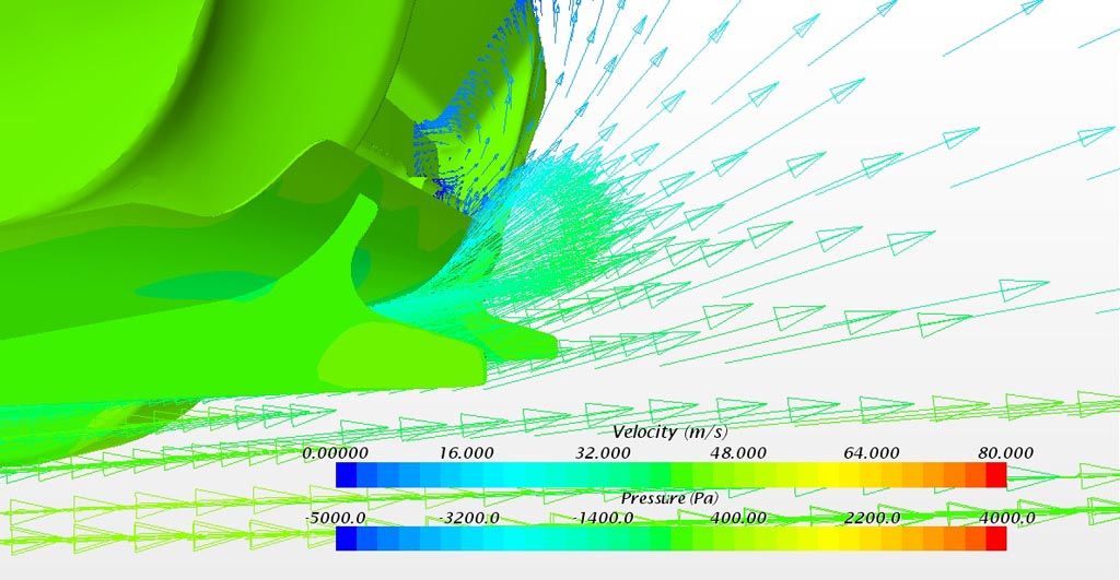 Verus Engineering FRS/BRZ Rear Diffuser CFD Vector Plot