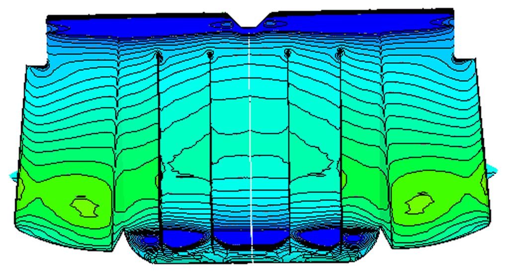 Verus Engineering Subaru WRX/STI Rear Diffuser CFD Pressure Plot