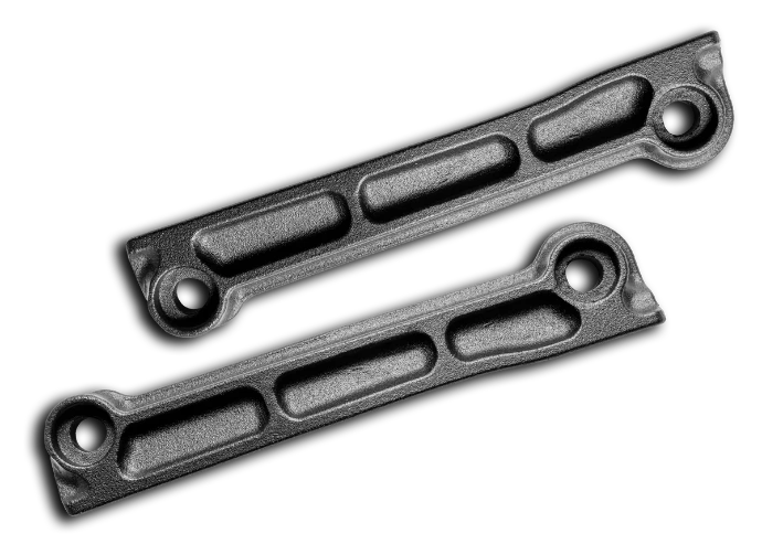 Wing dogbone support plate kit, left and right pair