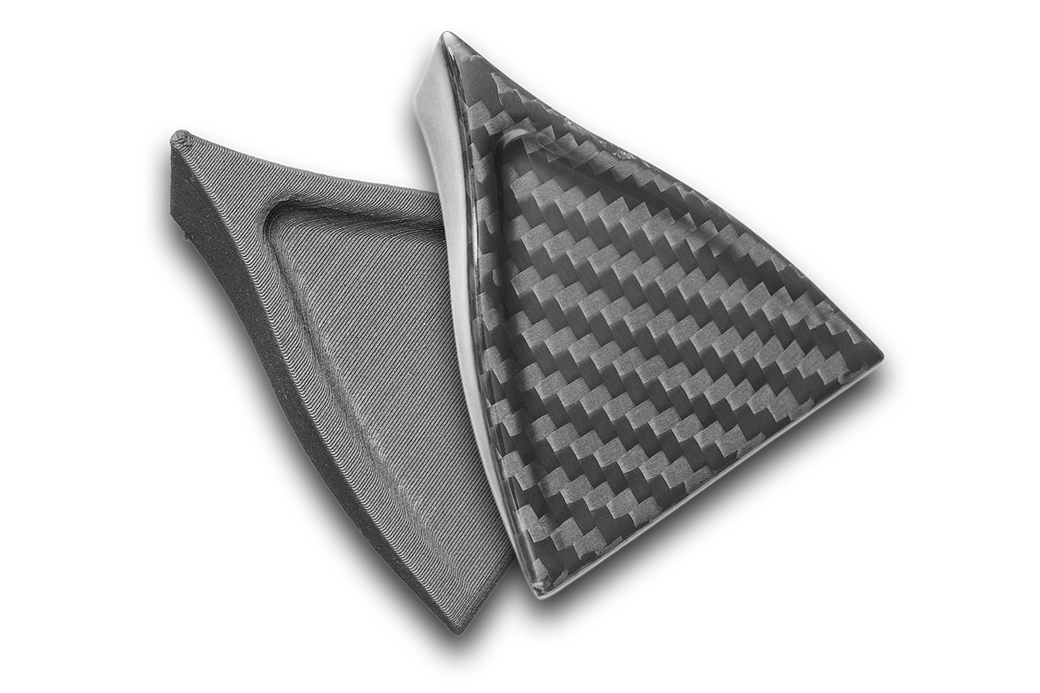 Vortex generators in 3D printed carbon nylon and carbon fiber