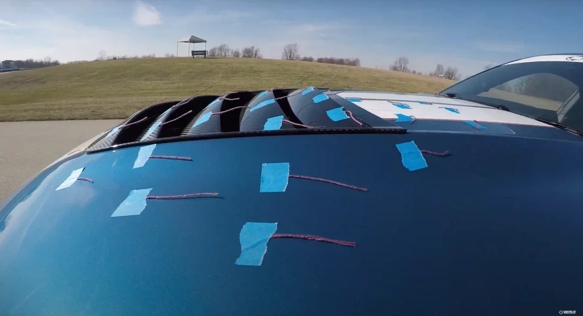 Carbon Hood Louver Kit - Ford GT350 (BLEM)