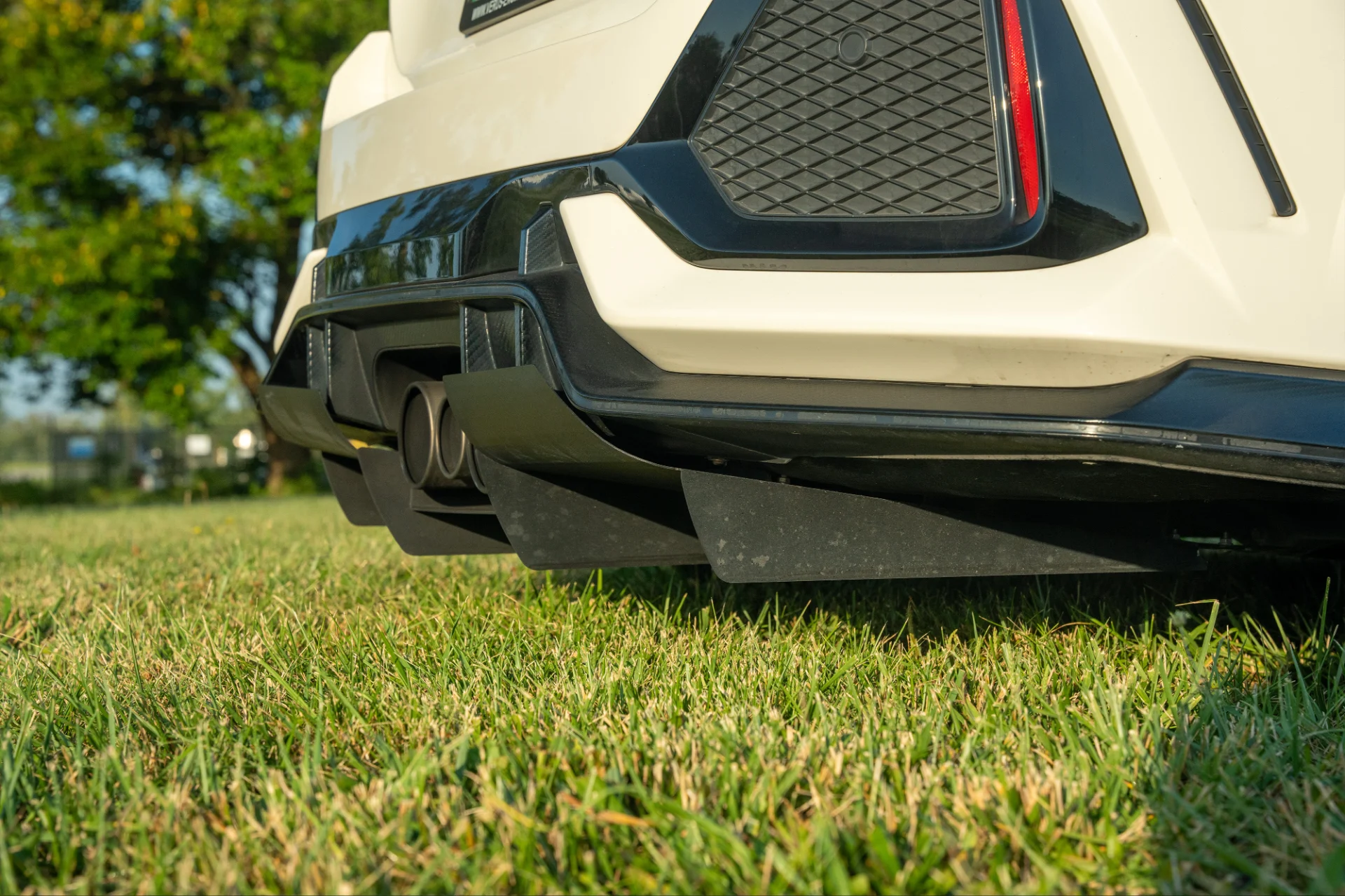 Verus rear diffuser installed on a Honda Civic Type R