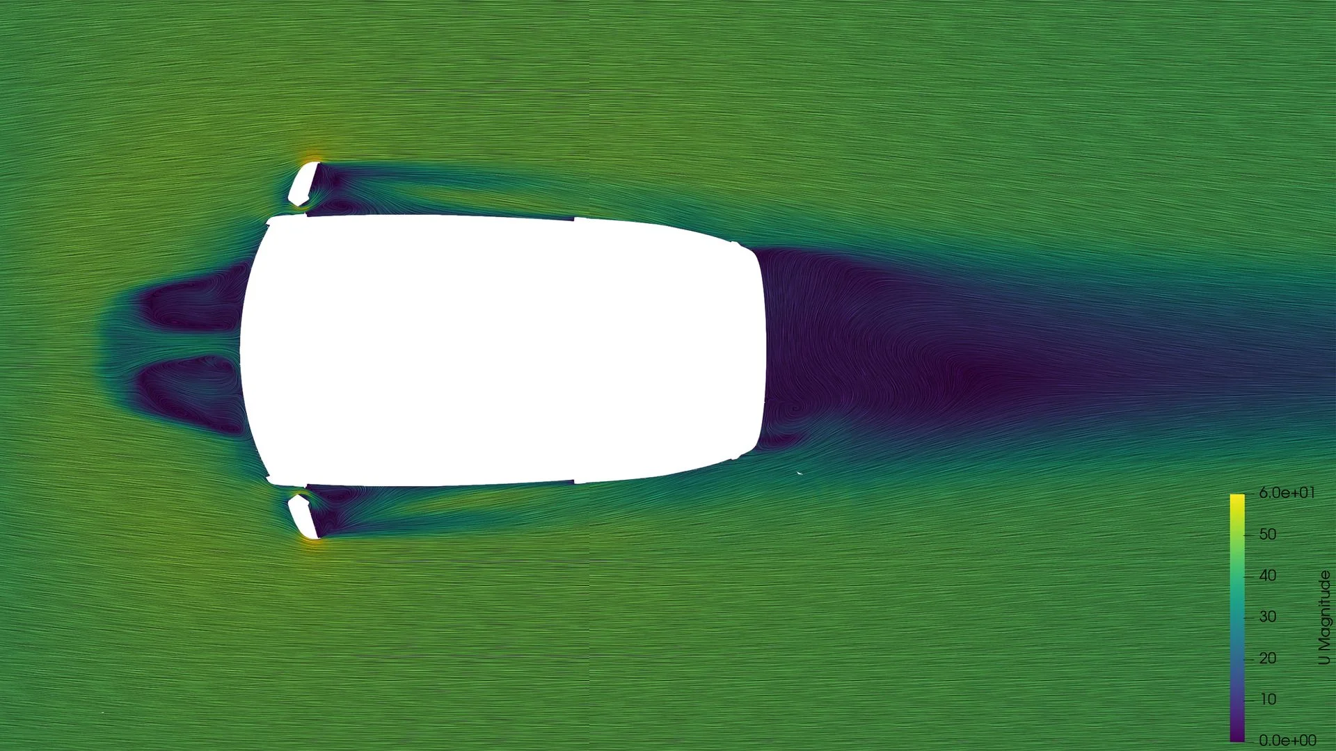 CFD airflow around the G87 M2 with the Verus Anti-Buffeting Wind Deflectors