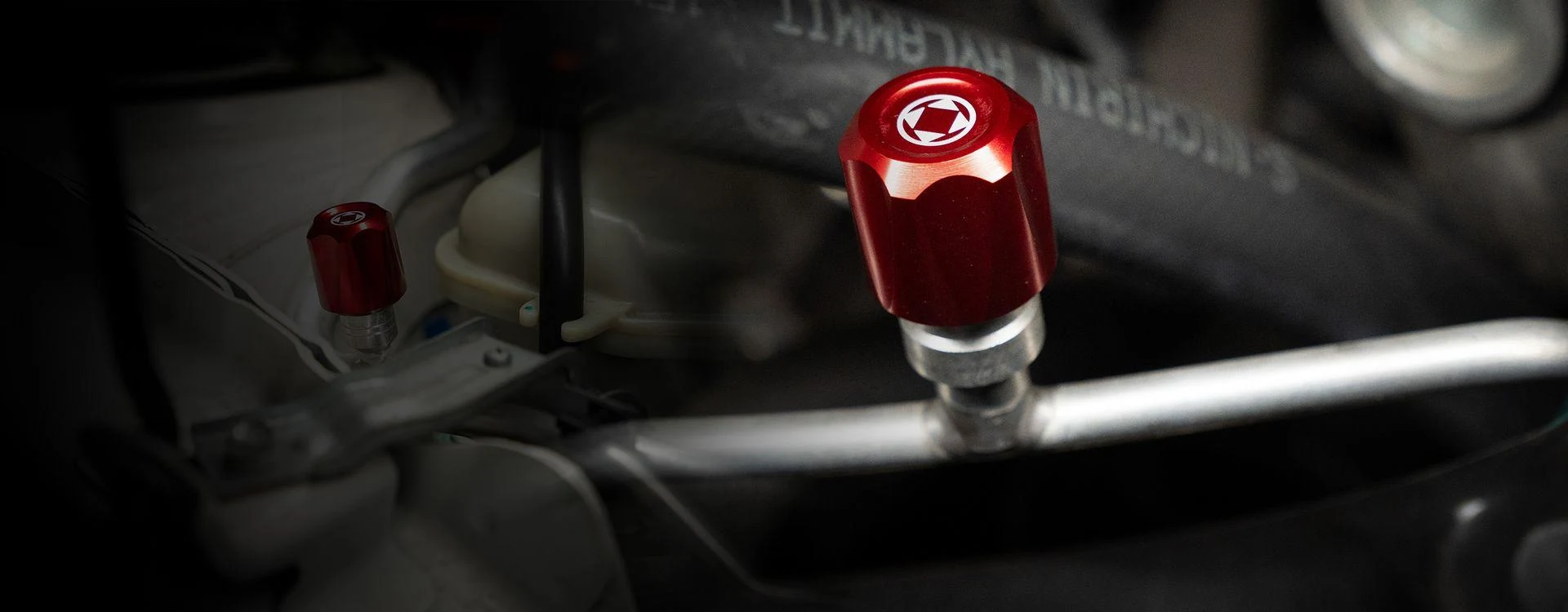 A/C Line Cap Kit - Honda Civic Type R (FK8), A/C line cap close-up