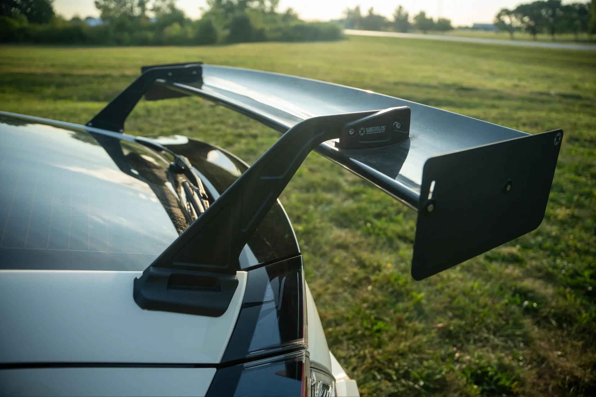 Swan Neck UCW Rear Wing Kit - Honda Civic Type R (FK8), rear wing on car