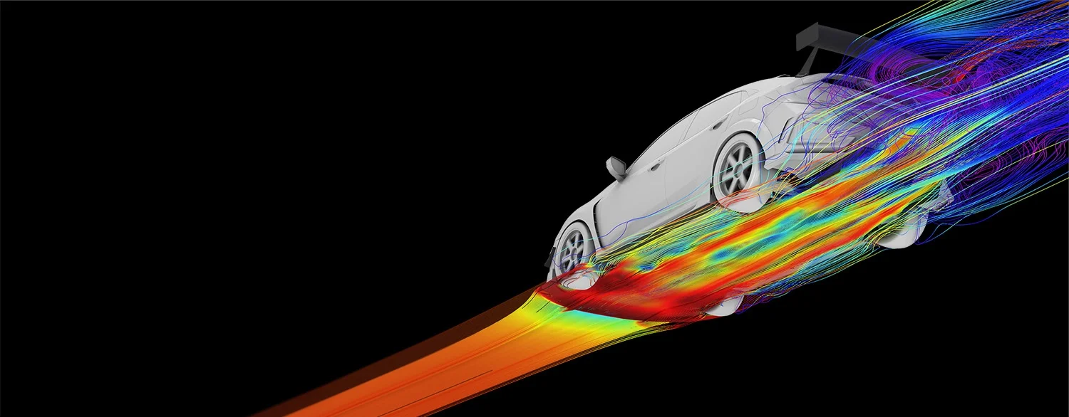 Front Splitter Kit - Honda Civic Type R (FK8), airflow simulation