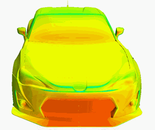 Verus Engineering Front Splitter Pressure Plot Verus Engineering Front Splitter Pressure Plot