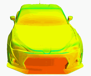 Verus Engineering Front Splitter Pressure Plot