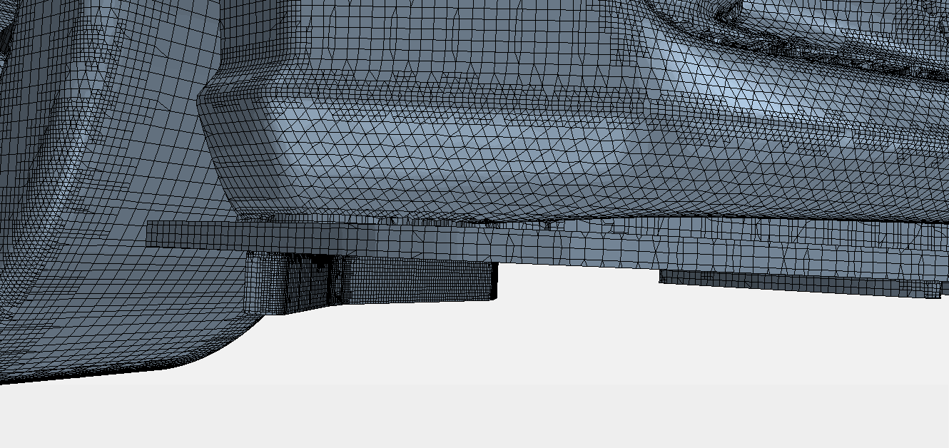 Verus Engineering Front Wheel Deflector CFD Mesh Photo Verus Engineering Front Wheel Deflector CFD Mesh Photo