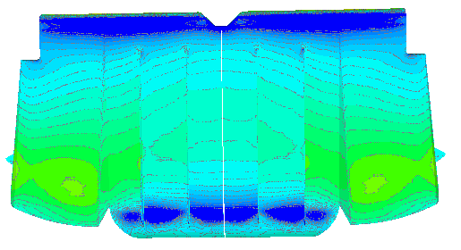 Verus Engineering Subaru WRX/STI Rear Diffuser CFD Pressure Plot Verus Engineering Subaru WRX/STI Rear Diffuser CFD Pressure Plot