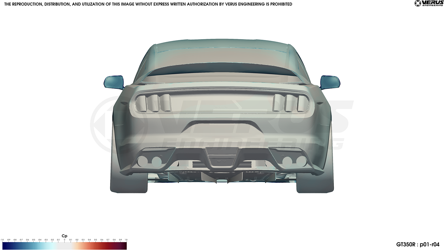 Rear Diffuser Strake Kit - Ford Mustang Shelby GT350/GT350R