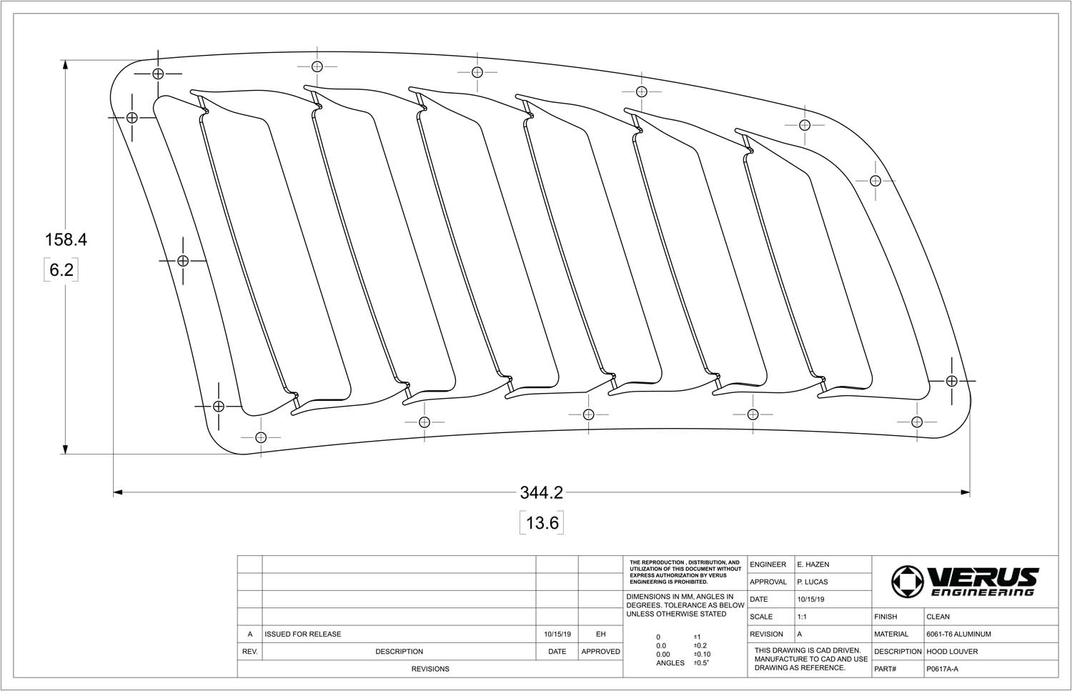 X5K - Hood Louver Kit 