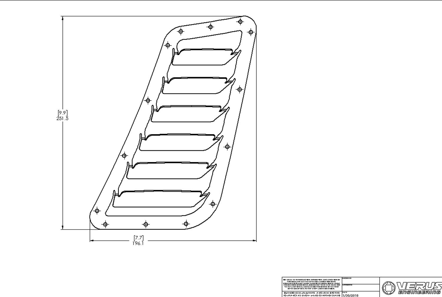 NV6 - Hood Louver Kit