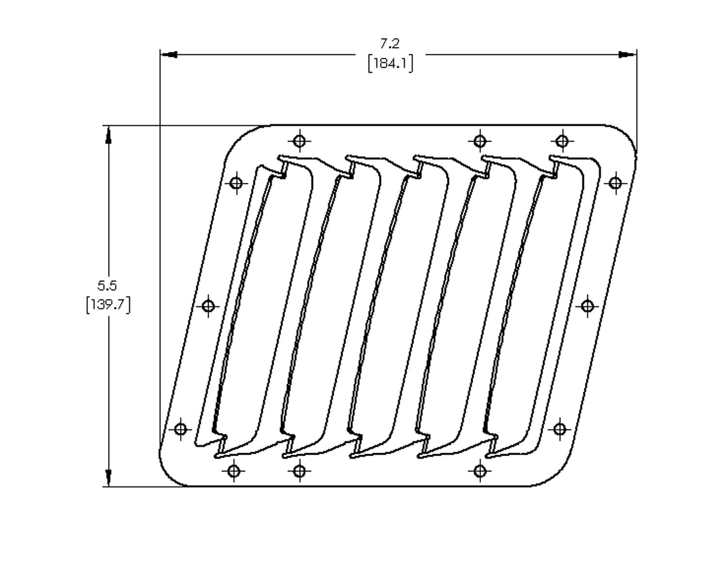 CK5 - Hood Louver Kit 