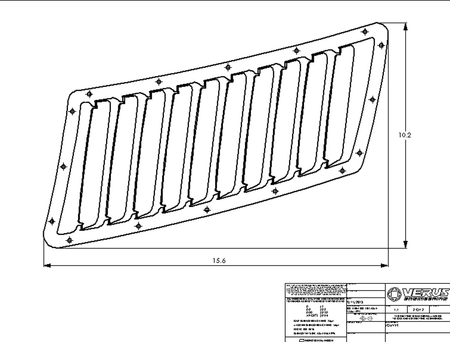 JC6 - Hood Louver Kit