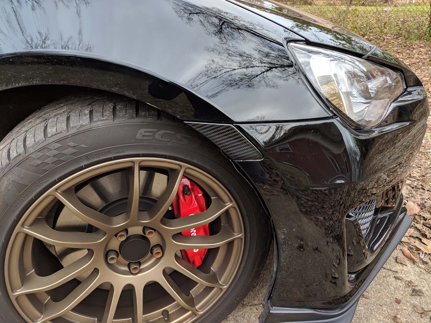 Carbon Fiber Side Marker Replacement Kit - FRS/BRZ/GT86 (Blemish)