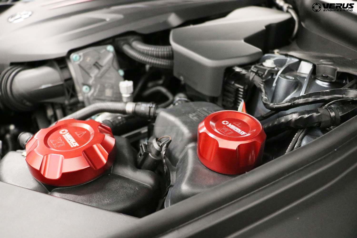 Heat Exchanger Cap - Mk5 Toyota Supra - RED (Blemish)