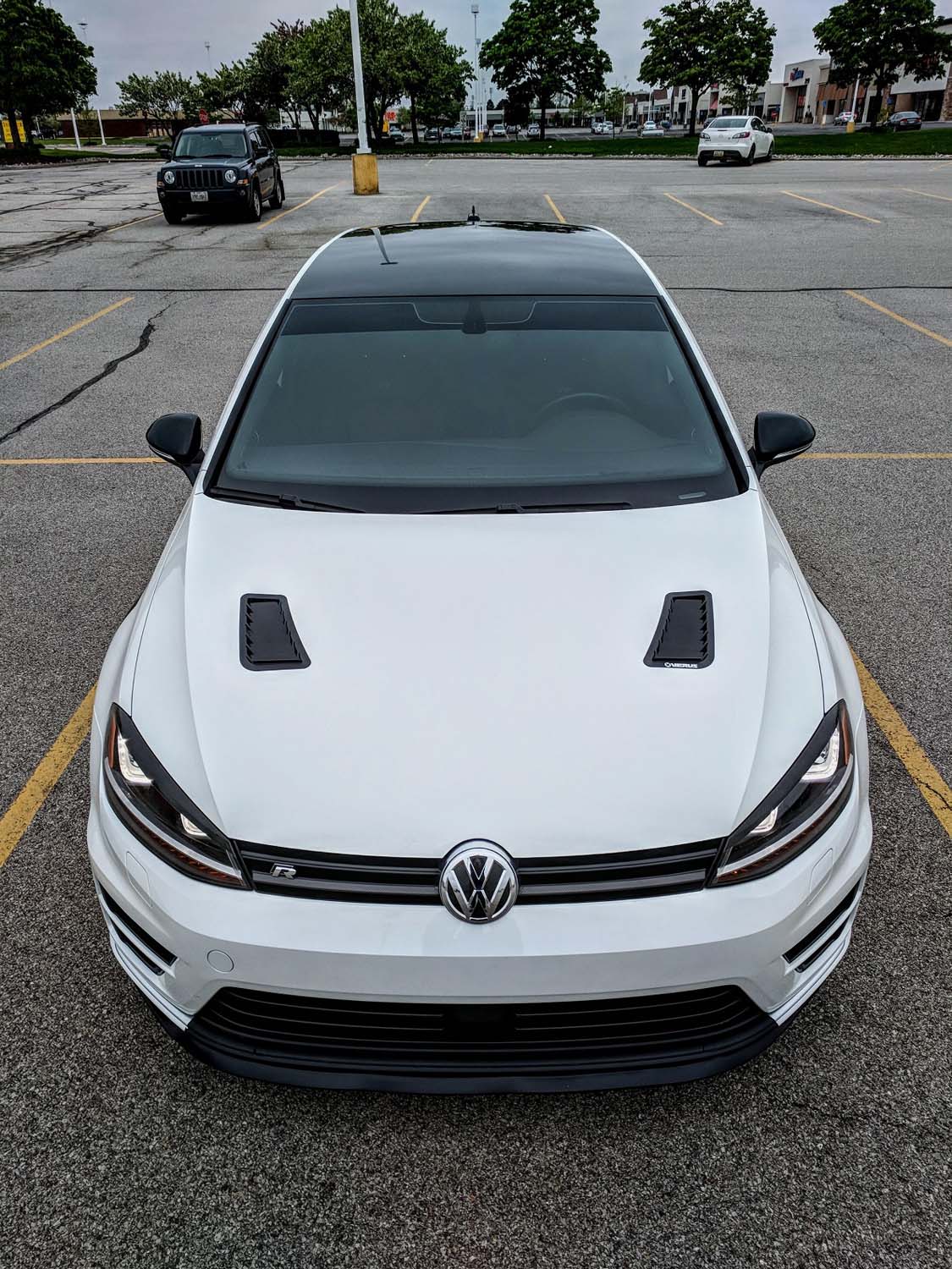 Hood Louver Kit - Mk7 Golf R/GTI - BLACK (Blemish)