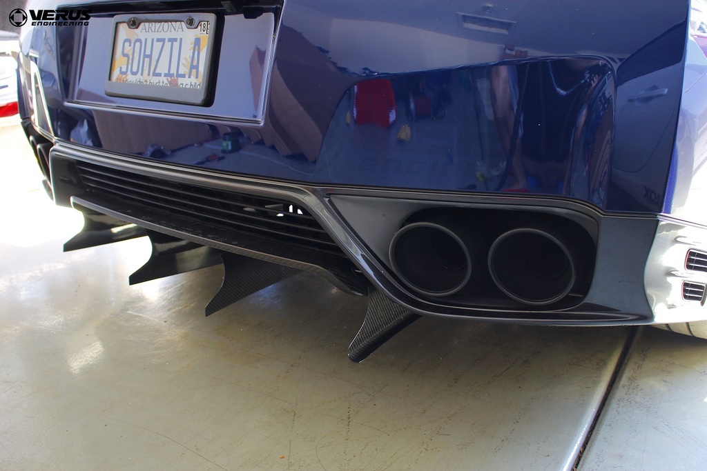 Rear Diffuser Strakes- R35 Nissan GT-R 