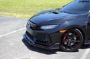 Front Splitter Kit - Honda Civic Type R (FK8), installed on black car