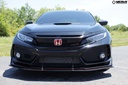 Front Splitter Kit - Honda Civic Type R (FK8), installed on black car, front view