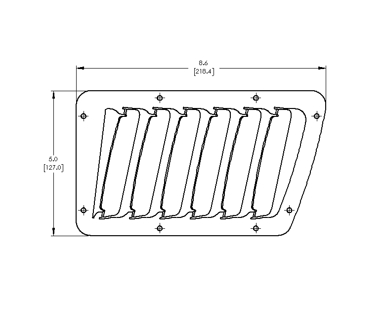 Z9R - Hood Louver Kit, Small Vents