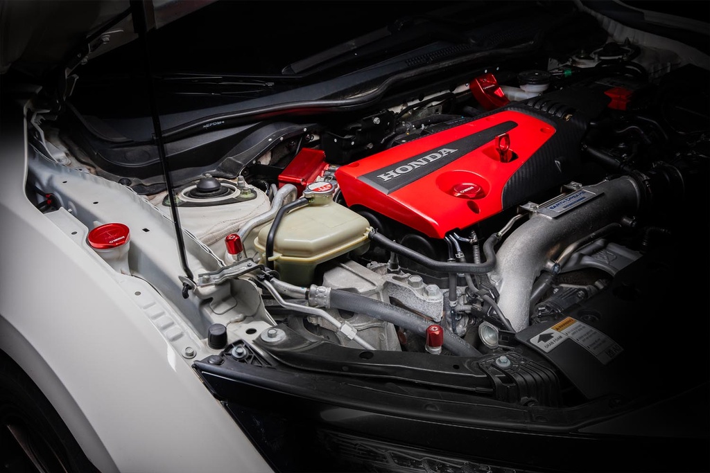 A/C Line Cap Kit - Honda Civic Type R (FK8), engine bay