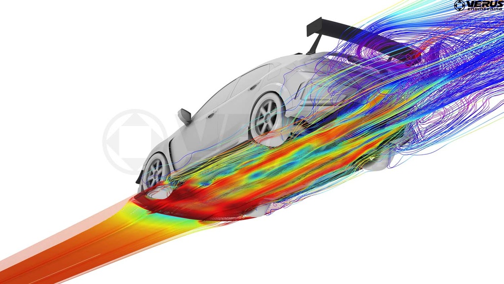 Side Splitter Kit - Honda Civic Type R (FK8), CFD airflow