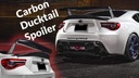 Carbon Rear Spoiler, Ducktail - (2013-2021) BRZ/FRS/GT86