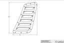 Hood Louver Kit - Mk7 Golf R/GTI - BLACK (Blemish)