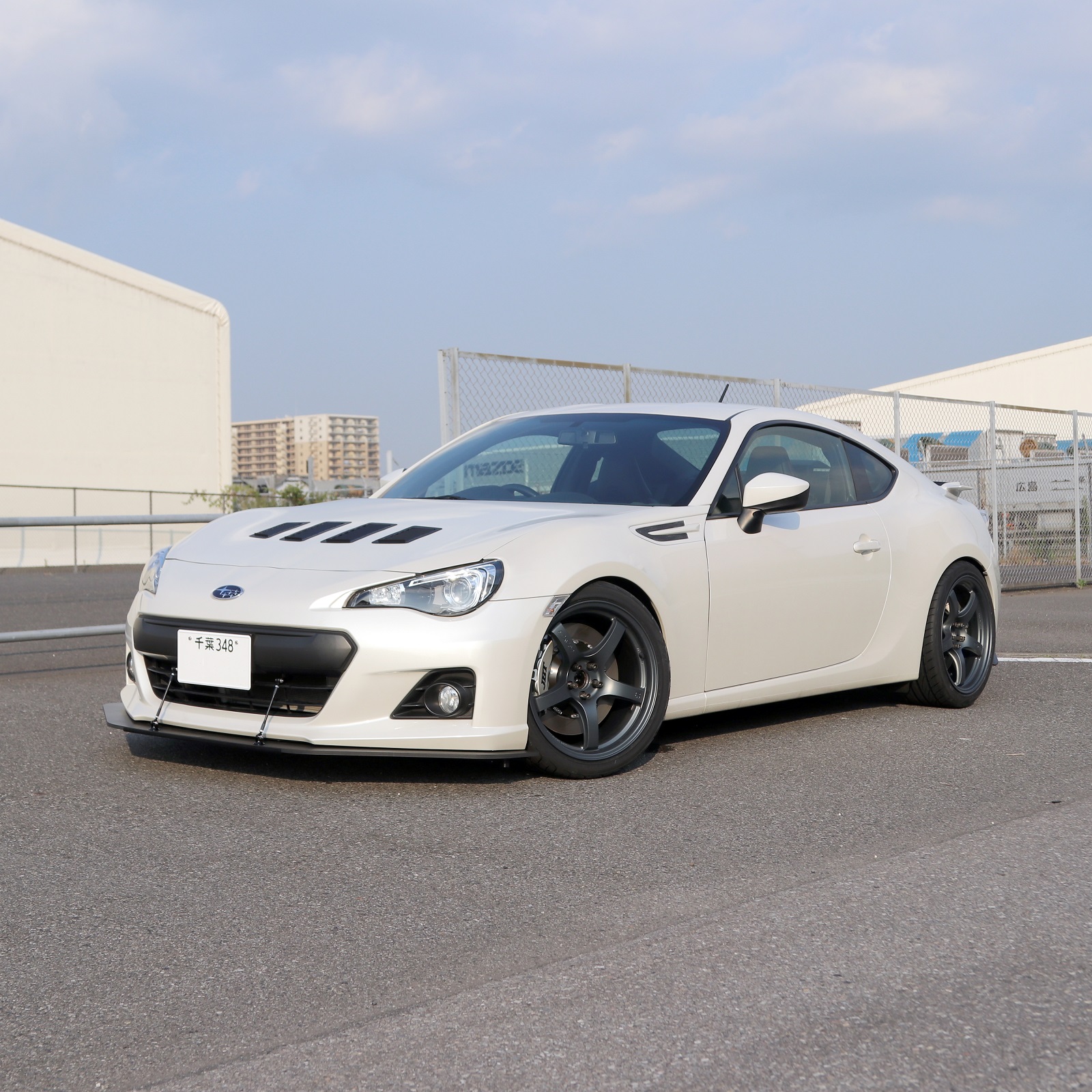 Slanted Hood Louver Kit - BRZ/FRS/GT86