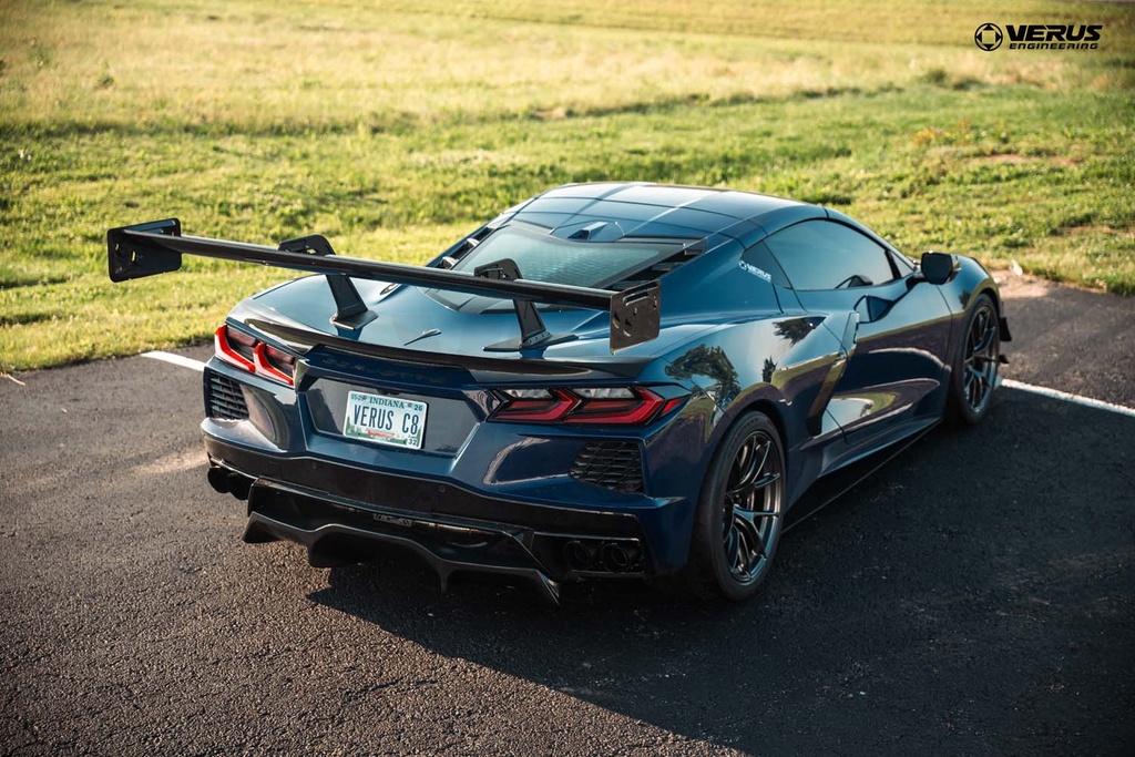 Swan Neck V1X Rear Wing Kit - Corvette Stingray (C8) | Verus Engineering