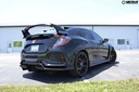 Rear Diffuser - Honda Civic Type R (FK8), black car