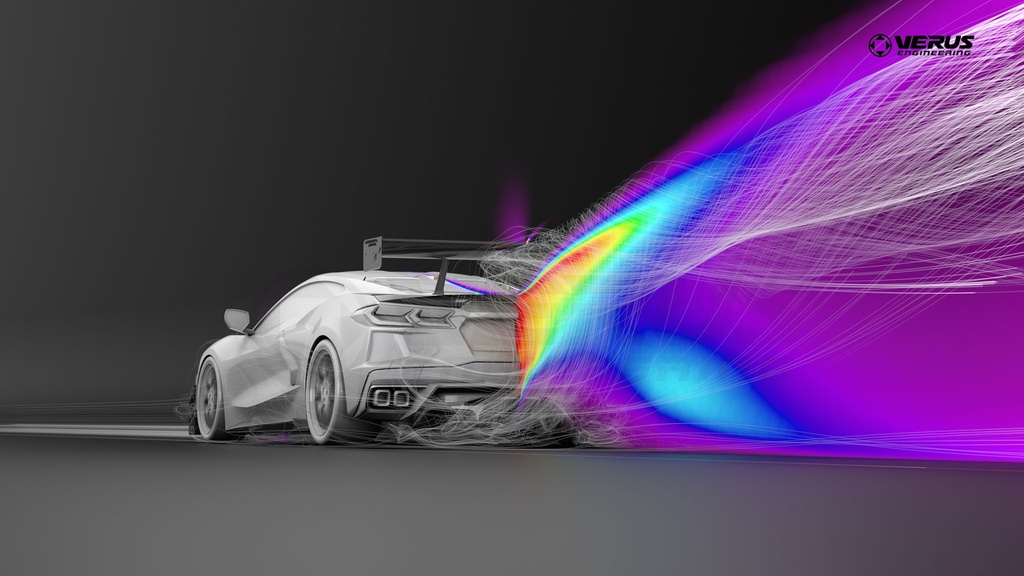 V1X Swan Neck Rear Wing Kit - Corvette Stingray (C8)