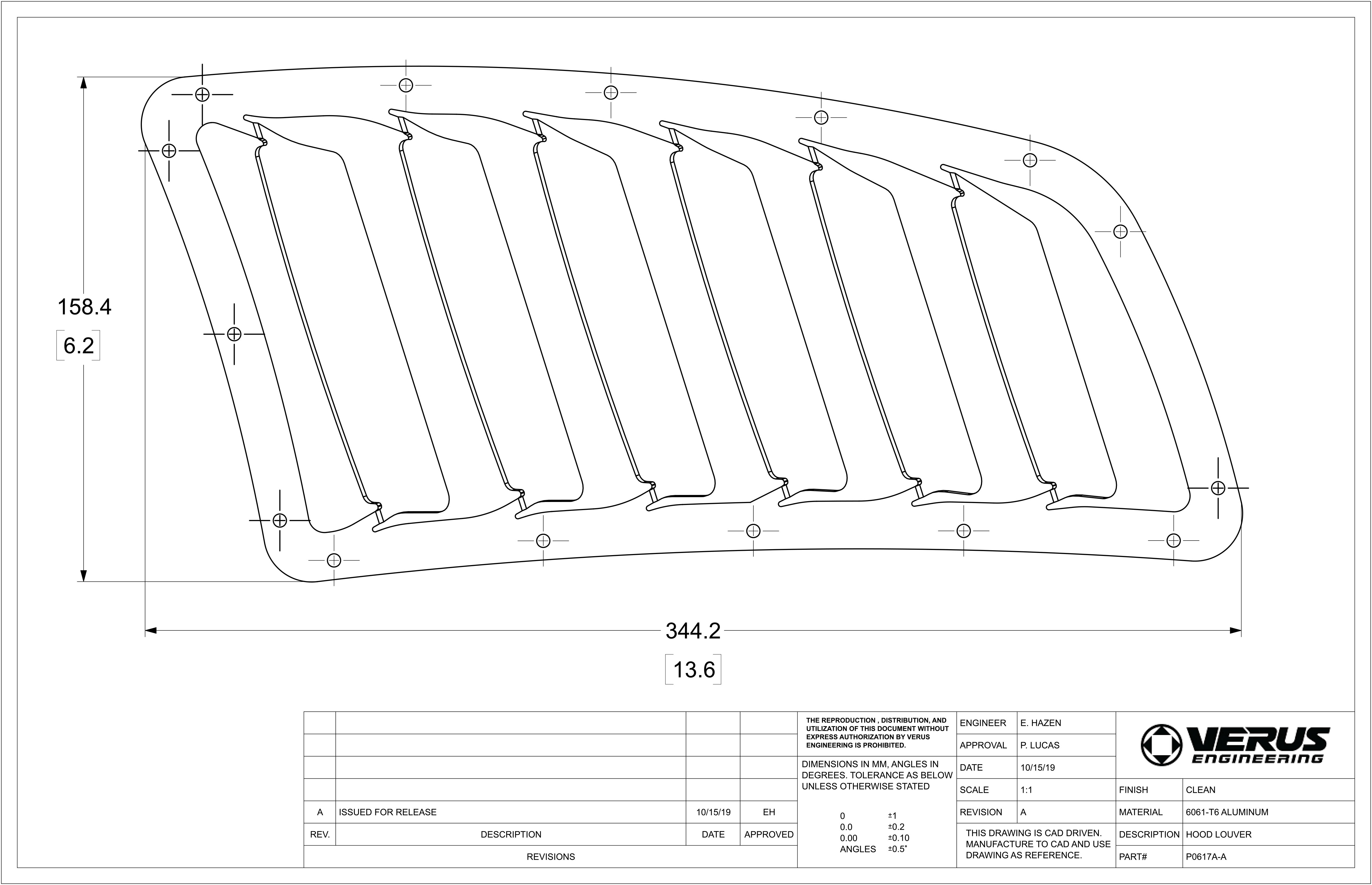 Hood Louver Kit - Subaru WRX/STI (GR / GV)