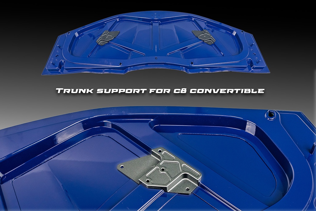 Swan Neck UCW Rear Wing Kit - Corvette Convertible (C8)