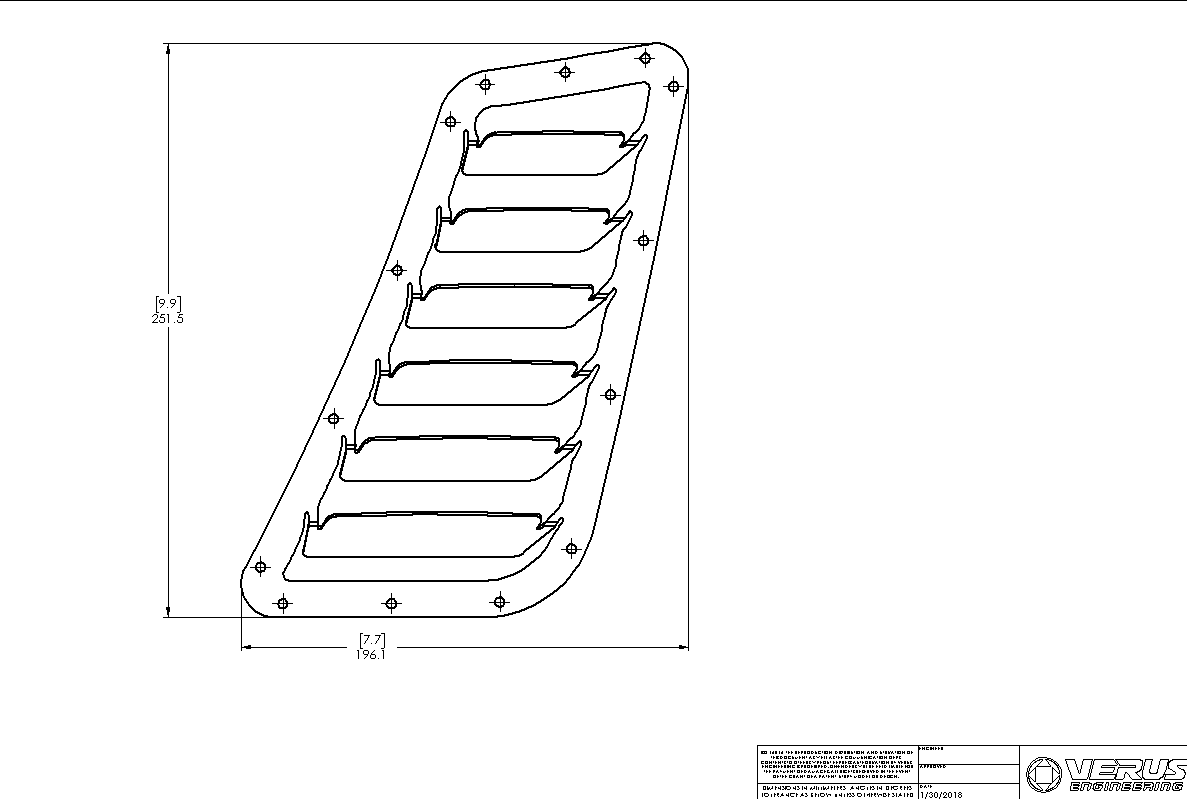 Hood Louver Kit - Mk7 Golf R/GTI