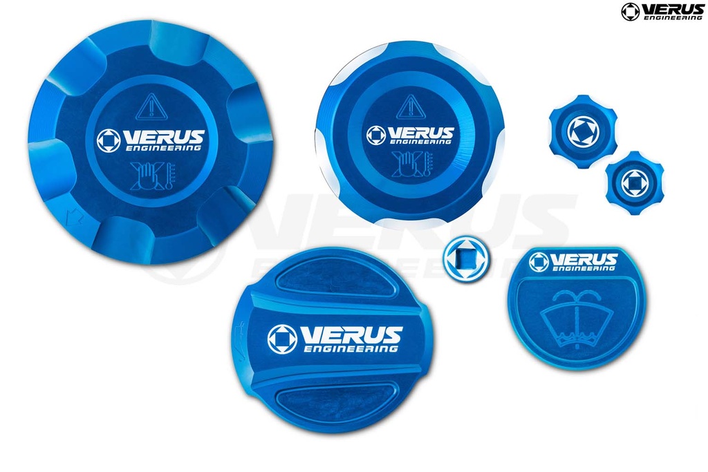 [A0254A-BLU] Engine Bay Fluid Cap Kit - Mk5 Toyota Supra (Blue)