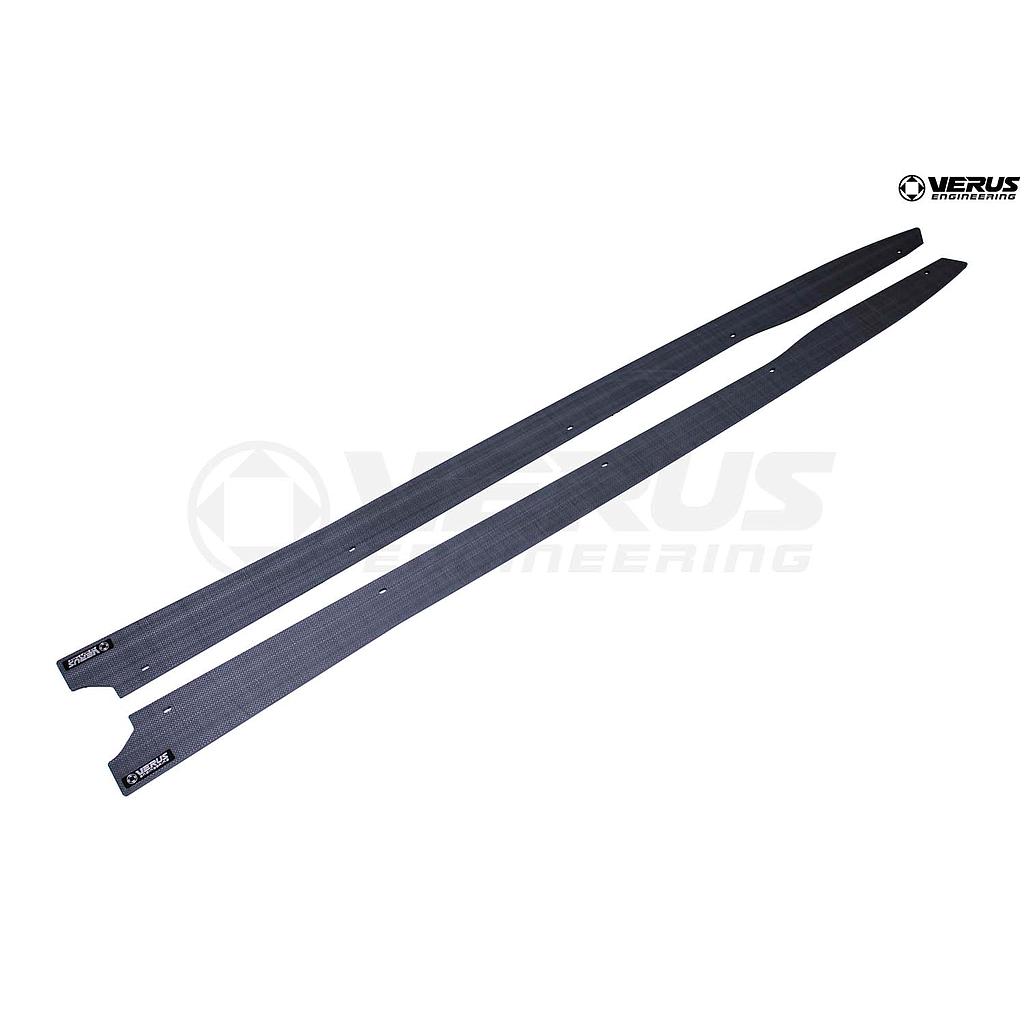 Carbon Polyweave Side Splitter Kit - Mk5 Toyota Supra  (BLEMISH)