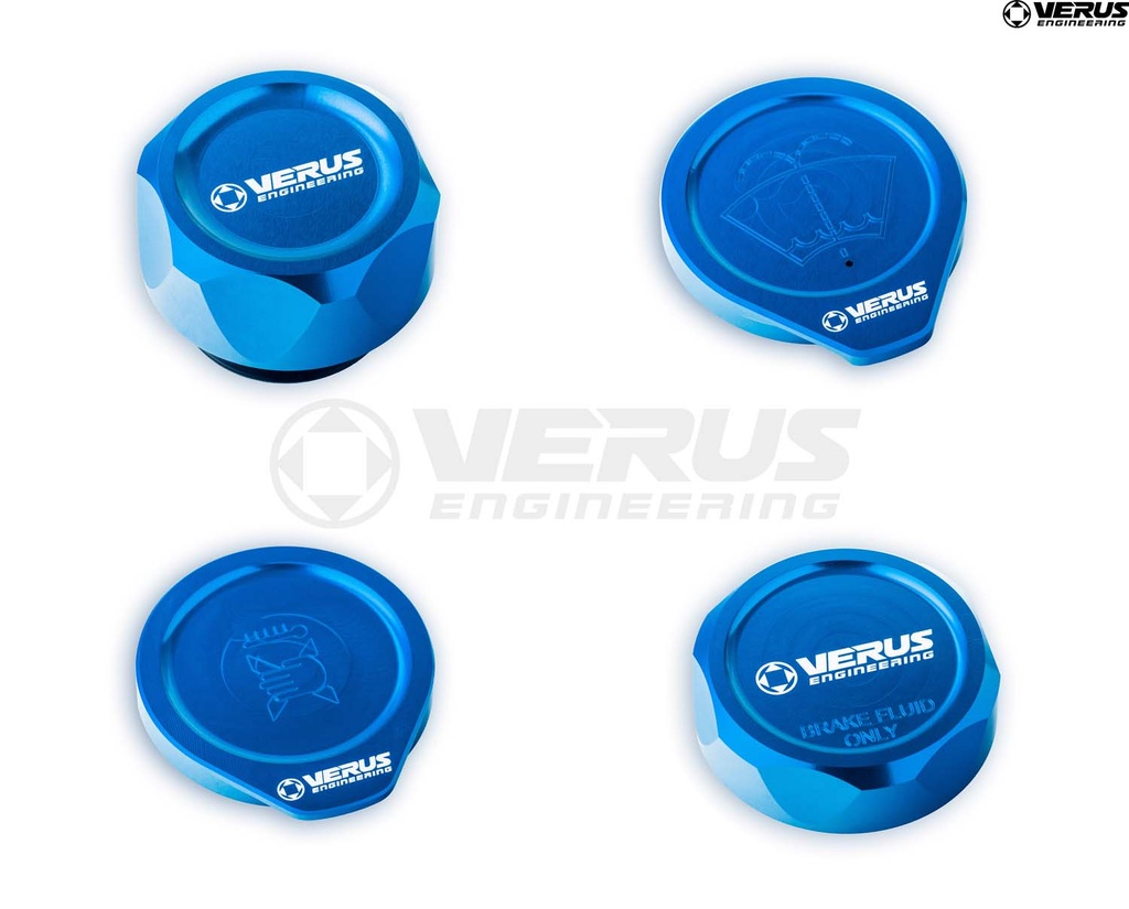 [A0434A-BLU-FHS] Engine Bay Cap Kit - FRS/BRZ/GT86 (Blue, FHS Style)