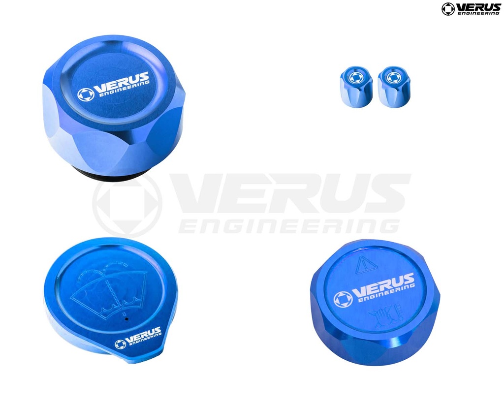 [A0487A-BLU-FHS] Engine Bay Cap Kit - Ford Bronco (Blue, FHS Style)