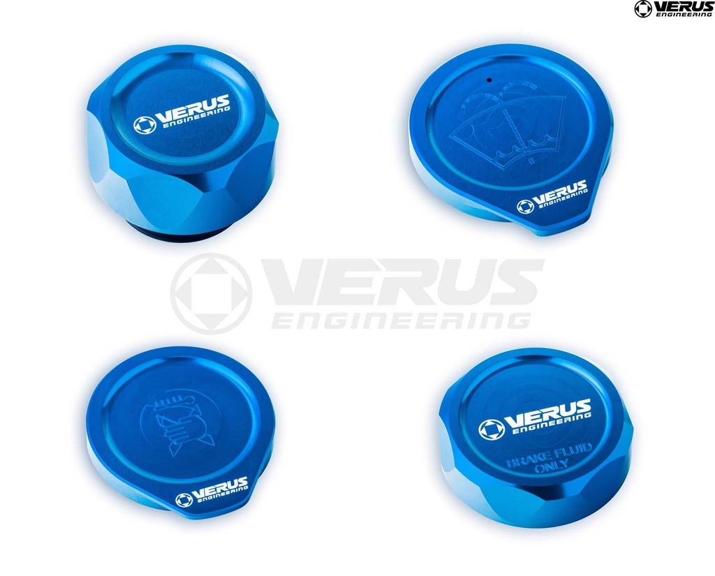 [A0585A-BLU-FHS] Engine Bay Cap Kit - Subaru WRX/STI (GR/GV) (Blue, FHS Style)