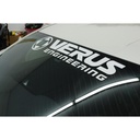 Windshield Banner, White - 26x5 Inch