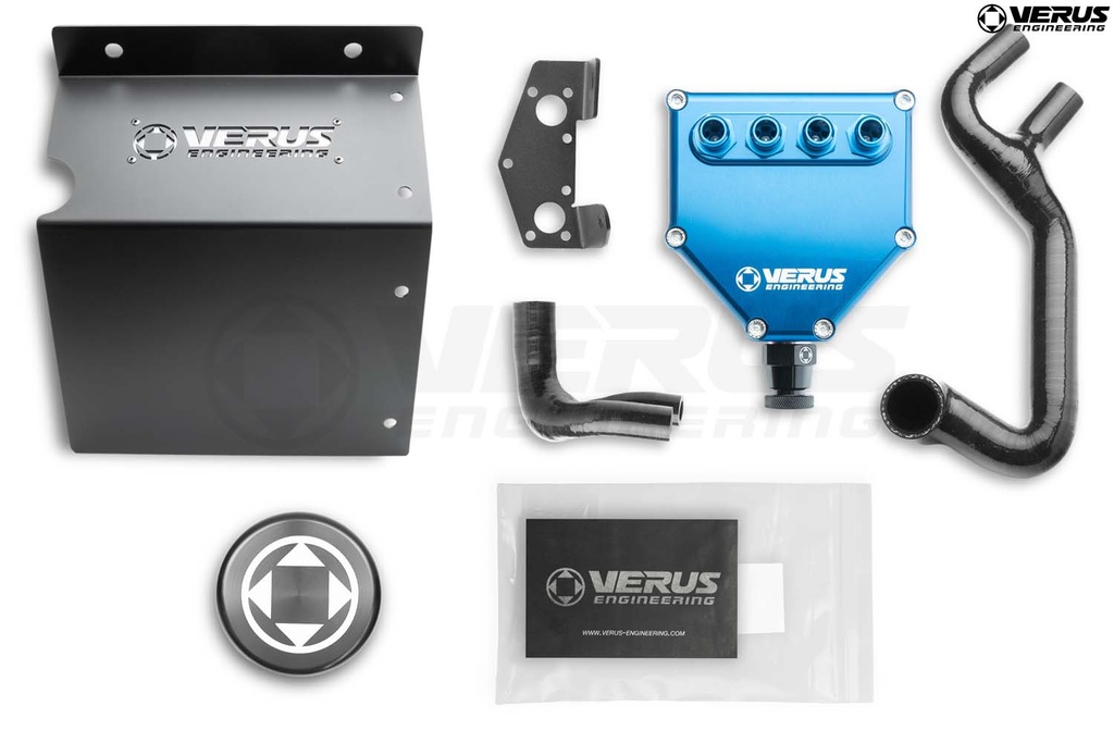 [A0770A-BLK-BLU] Turbo Heat Shield & AOS Bundle - 2020 Mk5 Toyota Supra (Blue)