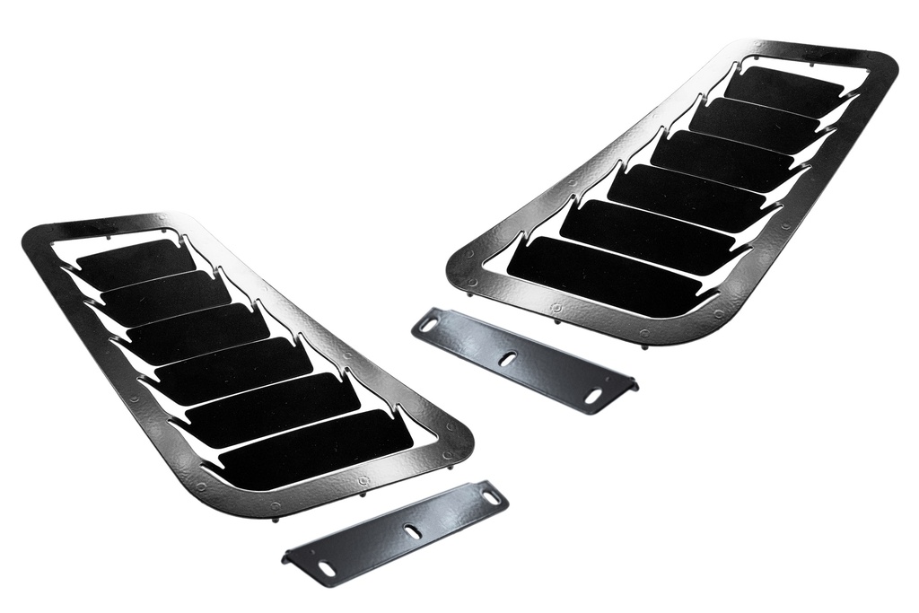 [A0140A-BLK-BLEM] Hood Louver Kit - Mk7 Golf R/GTI - BLACK -BLEMISH