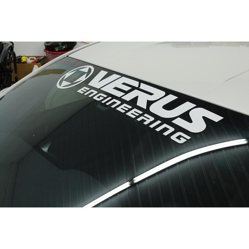 [X-P0005-A-WHT] Windshield Banner, White - 26x5 Inch